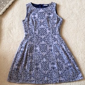 New York & Company Purple Lace Dress